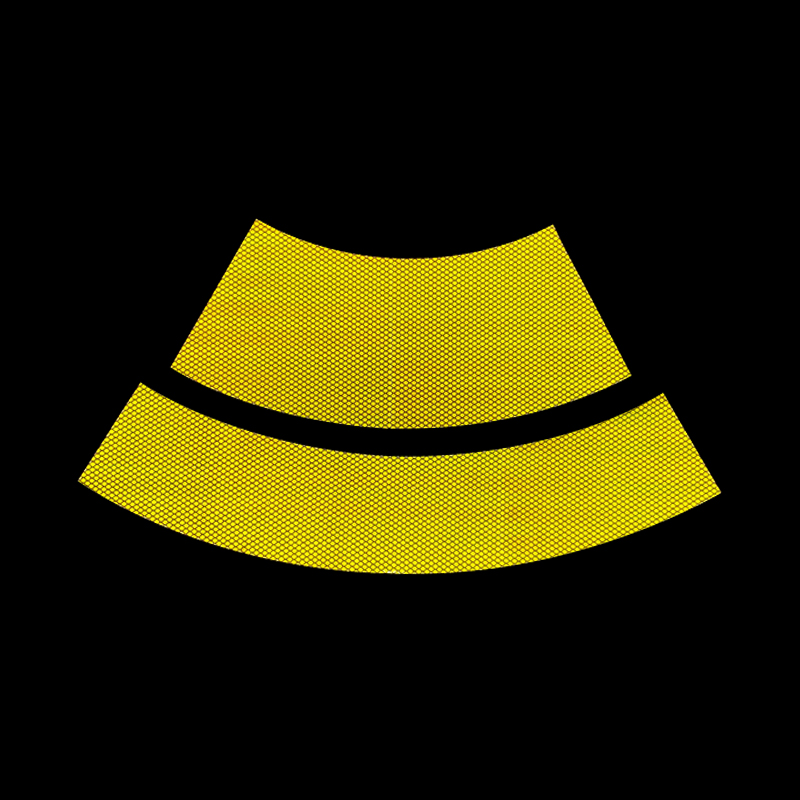 Fluorescent Yellow Reflective Traffic Cone Collar - 